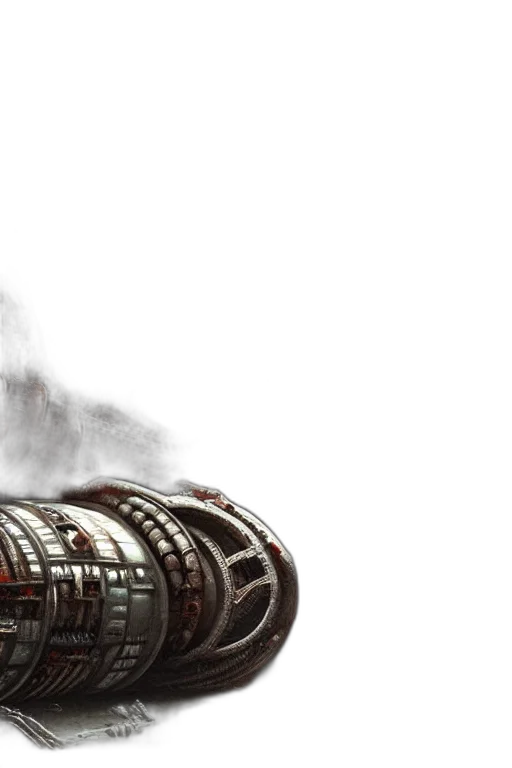 robot, concept art, cyberpunk, 3d render, fantasy art, outer space, fog, space transparent PNG cut-out