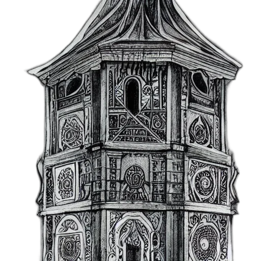 building, furniture, dress, crown, concept art, 3d render, pencil sketch, fantasy art transparent PNG cut-out
