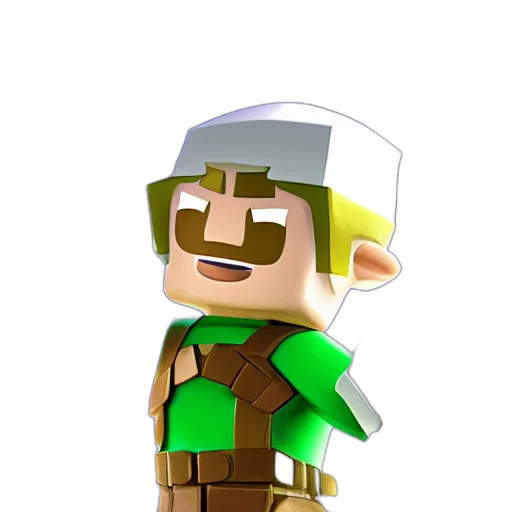 hat, staff, weapon, 3d render transparent PNG cut-out