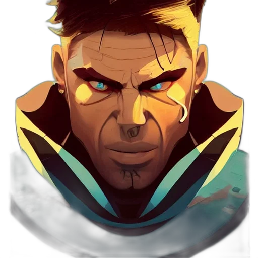face, mask, comic book art, concept art transparent PNG cut-out