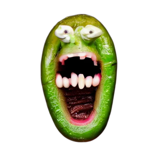 food, face, creature, animal, photorealistic, 3d render, concept art, portrait transparent PNG cut-out