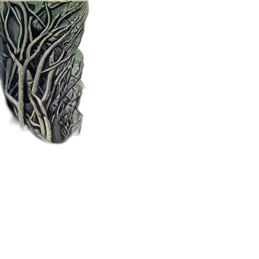 jewelry, crown, tree, dress, 3d render, photorealistic, fantasy art, concept art transparent PNG cut-out