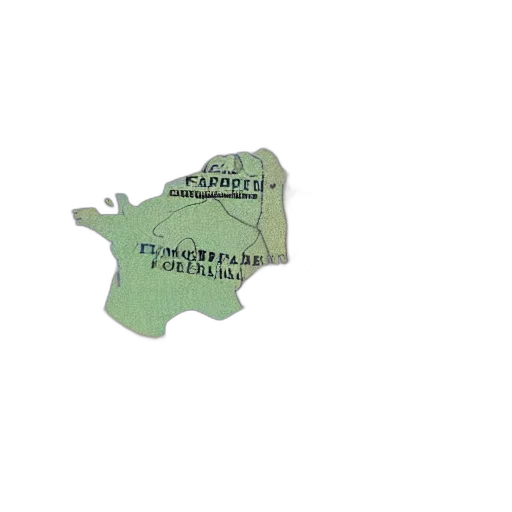 3d render, green, earth tones, world transparent PNG cut-out
