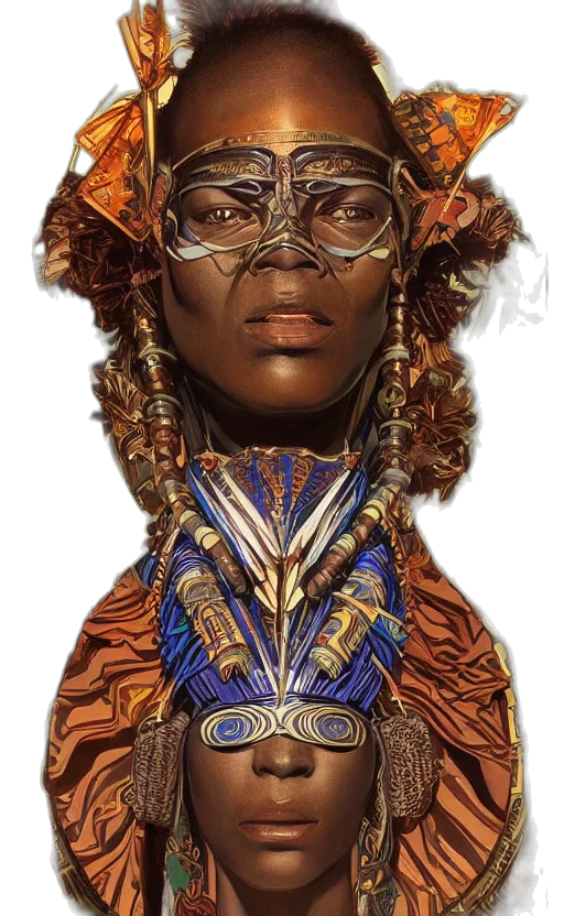 face, crown, jewelry, mask transparent PNG cut-out