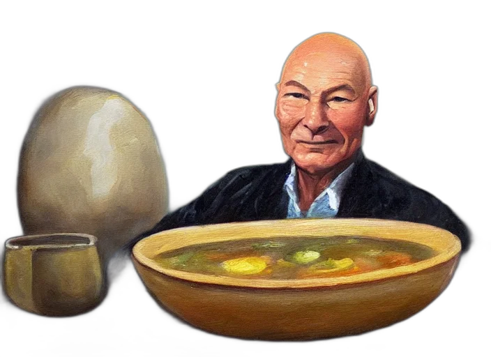 food, face, oil painting, photorealistic, concept art, oil, painting, patrick transparent PNG cut-out