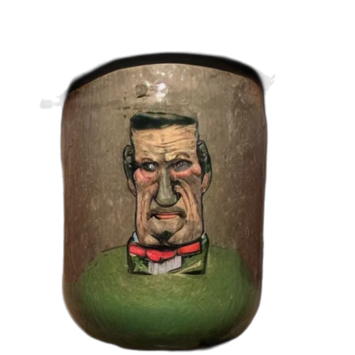 bottle, face, mask, hat, photorealistic, concept art, 3d render, cartoon transparent PNG cut-out