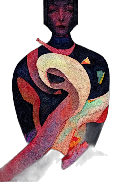 mask, jacket, staff, face transparent PNG cut-out