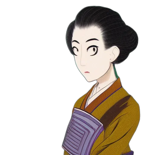 staff, anime, cartoon, fantasy art, concept art, portrait, two, characters transparent PNG cut-out