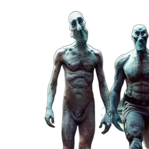 creature, mask, concept art, 3d render transparent PNG cut-out