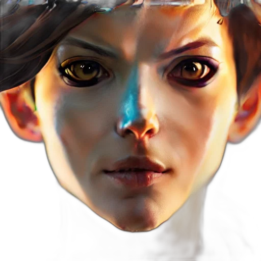 face, mask, robot, photorealistic transparent PNG cut-out