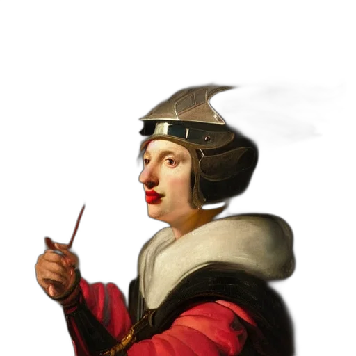 staff, sword, face, hat transparent PNG cut-out