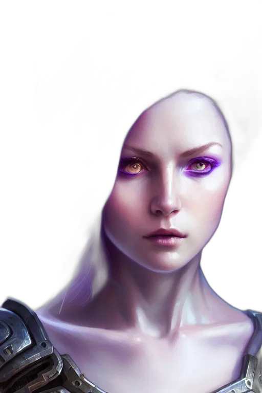 robot, face, mask, fantasy art, concept art, cyberpunk, photorealistic, outer space transparent PNG cut-out
