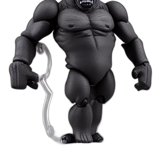 creature, robot, animal, 3d render, concept art, comic book art, king, kong transparent PNG cut-out
