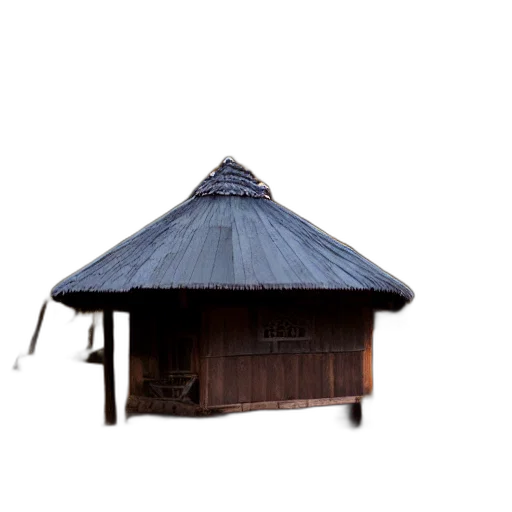building, umbrella, hat, staff, 3d render, photorealistic, concept art, oil painting transparent PNG cut-out