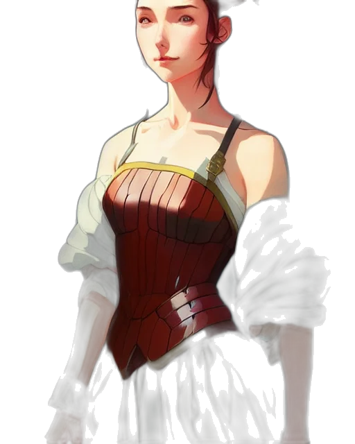 dress, staff, crown, concept art, fantasy art, pixel art, watercolor, red transparent PNG cut-out