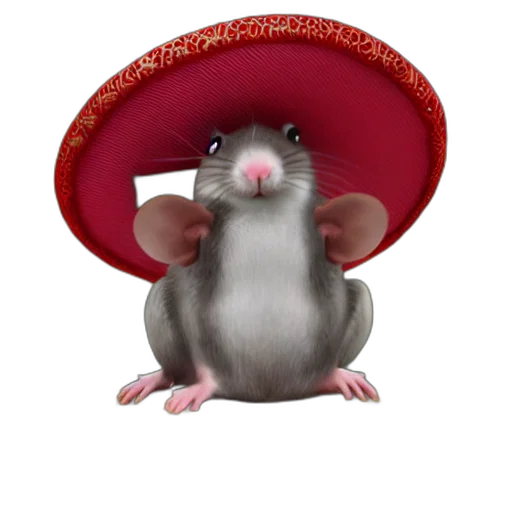 hat, animal, creature, photorealistic transparent PNG cut-out