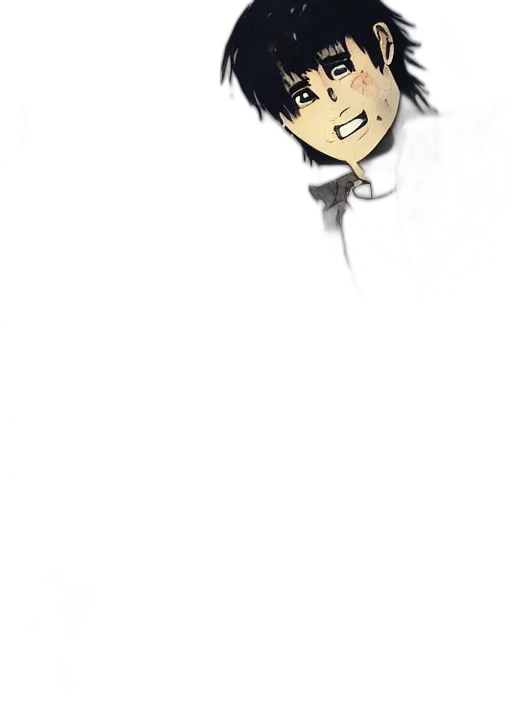 face, staff, mask, creature, anime, cartoon, comic book art, concept art transparent PNG cut-out