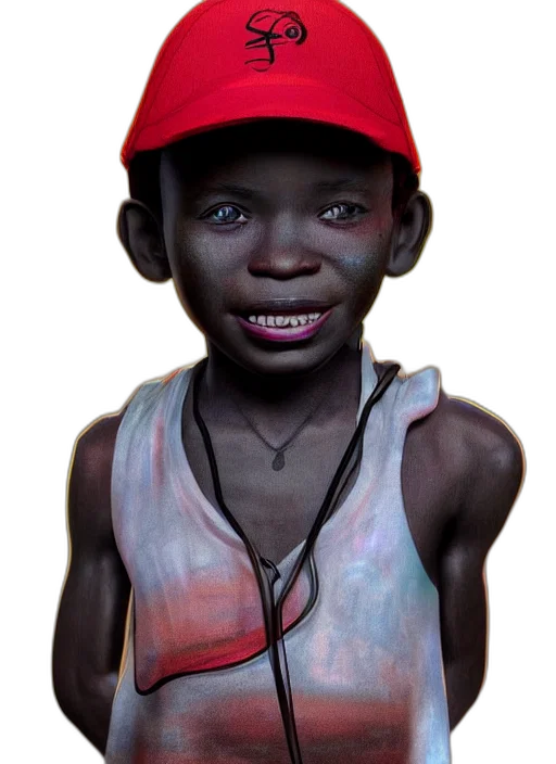 face, hat, mask, creature, photorealistic, 3d render, concept art, oil painting transparent PNG cut-out
