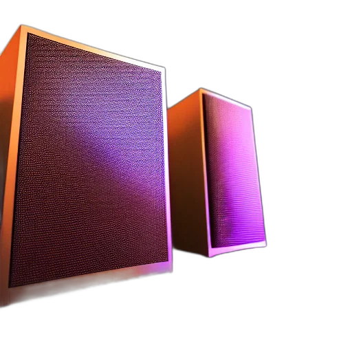 furniture, 3d render, large, speakers transparent PNG cut-out