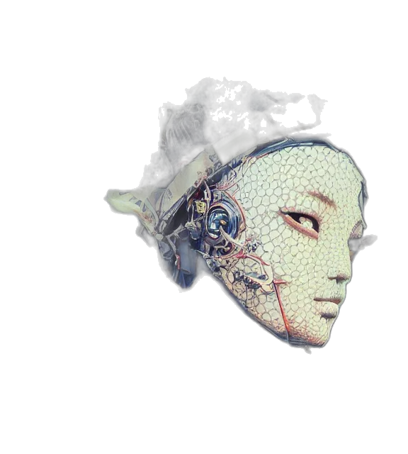 mask, face, robot, crown transparent PNG cut-out