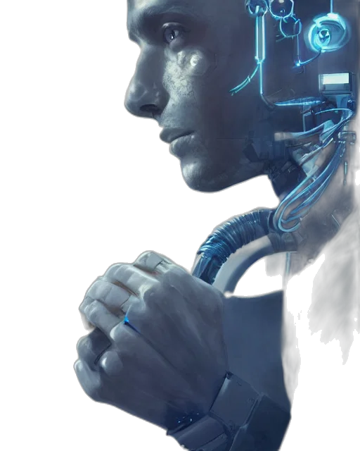 robot, face, mask, jewelry transparent PNG cut-out