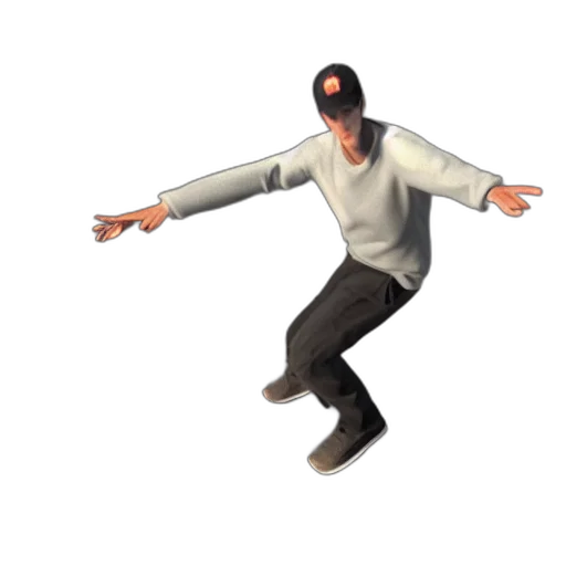 jacket, staff, creature, hat, 3d render, concept art, pixel art, photorealistic transparent PNG cut-out