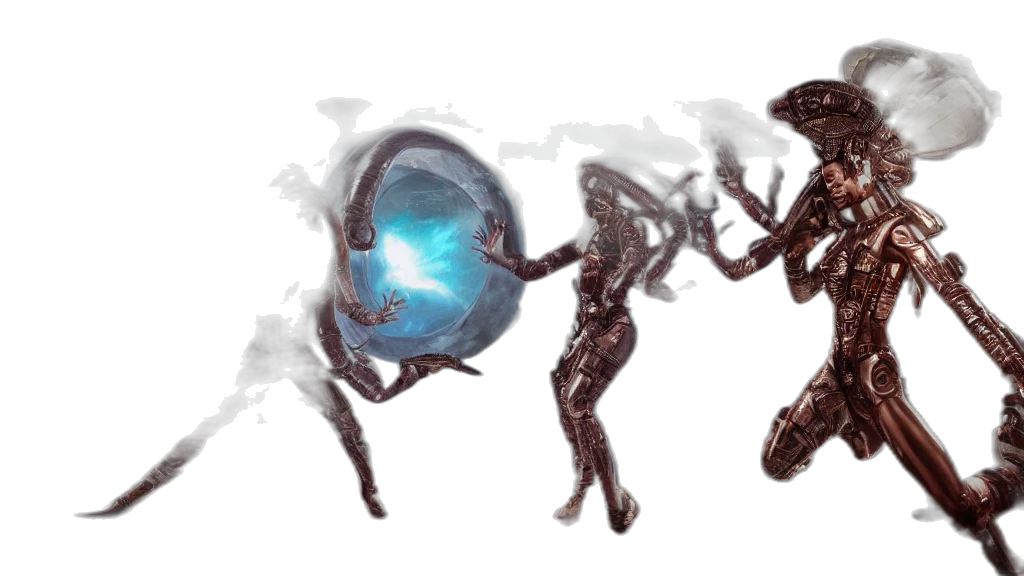 robot, creature, weapon, mask transparent PNG cut-out