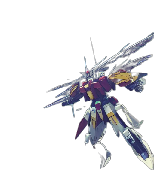 robot, weapon, sword, concept art, 3d render, pixel art, anime, outer space transparent PNG cut-out