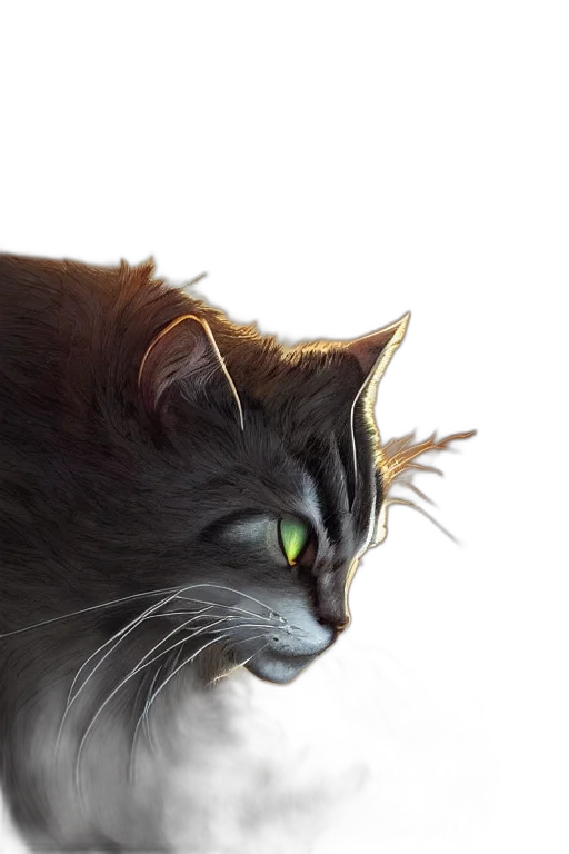 animal, creature, staff, crown, photorealistic, 3d render, concept art, fantasy art transparent PNG cut-out