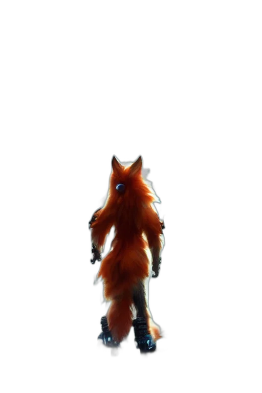staff, creature, animal, robot transparent PNG cut-out