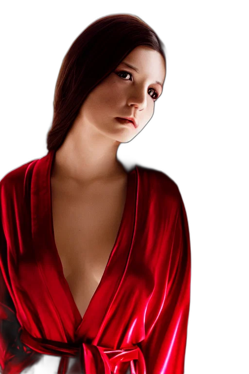 dress, jewelry, face, photorealistic transparent PNG cut-out