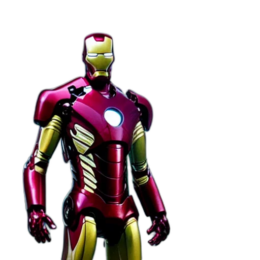 robot, 3d render, concept art, comic book art, pixel art, iron, man, pan transparent PNG cut-out
