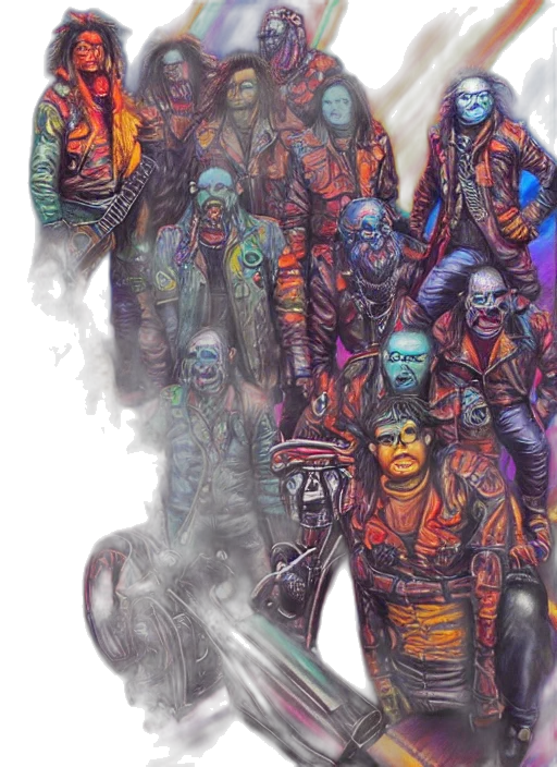 jacket, staff, mask, concept art transparent PNG cut-out