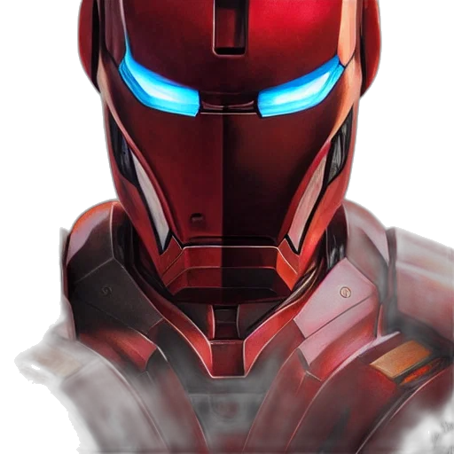 robot, face, comic book art, concept art transparent PNG cut-out