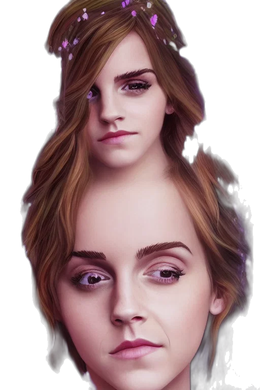 face, hair, crown, mask transparent PNG cut-out