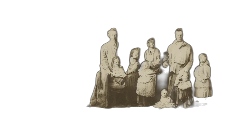 staff, 3d render, forest, snow, albumen, print, lycens, family transparent PNG cut-out