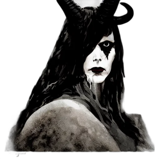 mask, creature, animal, face, concept art, fantasy art, comic book art, watercolor transparent PNG cut-out