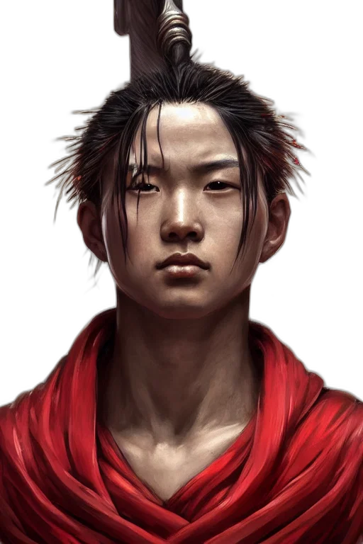 face, photorealistic, fantasy art, concept art, comic book art, red, masterpiece, portrait transparent PNG cut-out