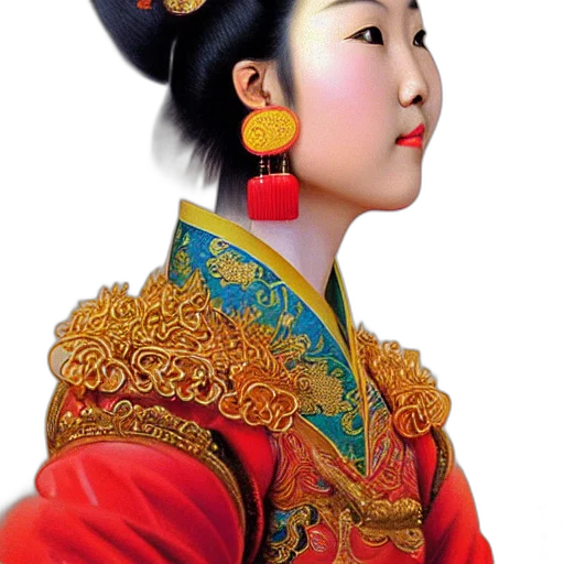 crown, jewelry, face, staff, photorealistic, oil painting, fantasy art, 3d render transparent PNG cut-out