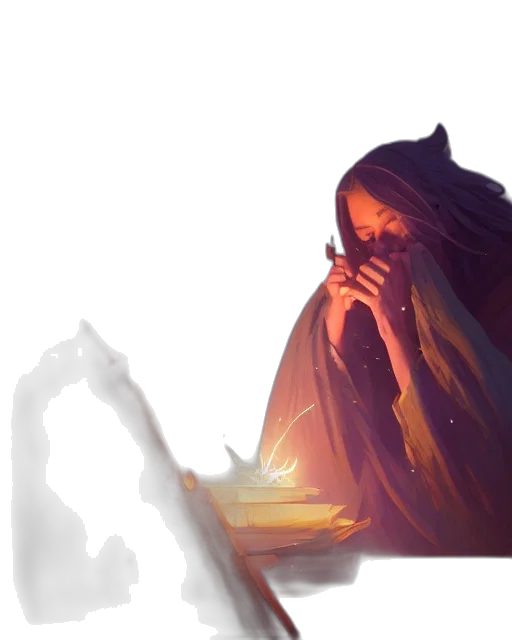 concept art, fantasy art, pixel art, oil painting transparent PNG cut-out
