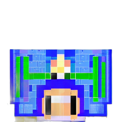 crown, hat, robot, face, pixel art, 3d render, concept art, vaporwave transparent PNG cut-out
