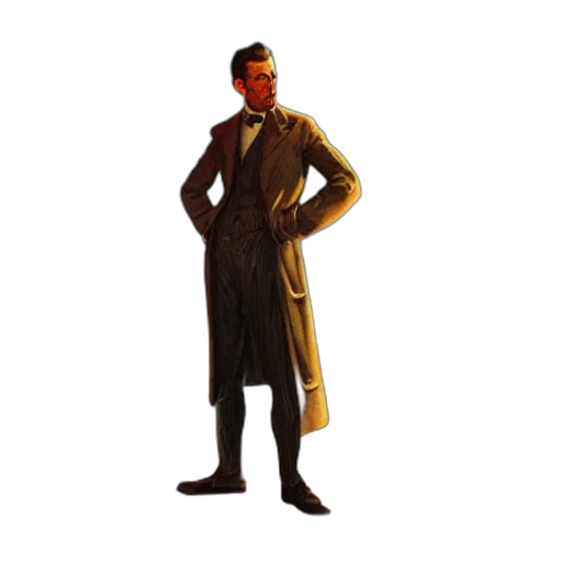staff, jacket, concept art, 3d render transparent PNG cut-out