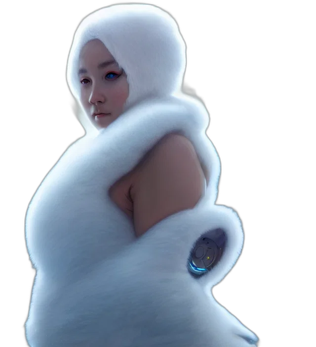 dress, robot, creature, face transparent PNG cut-out