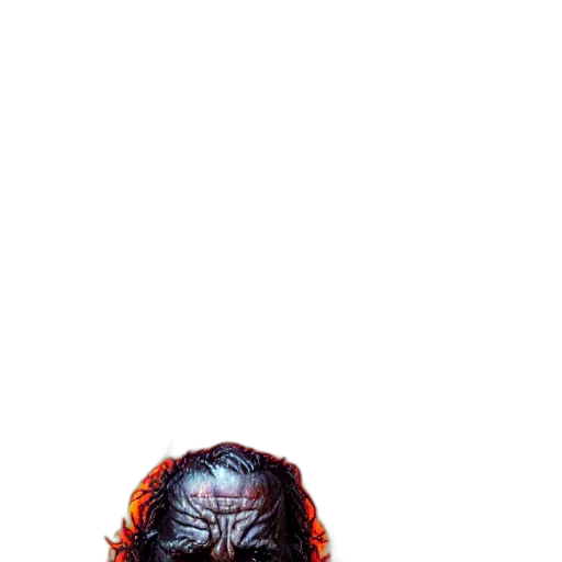 mask, face, hair, creature, pixel art, comic book art, concept art, photorealistic transparent PNG cut-out