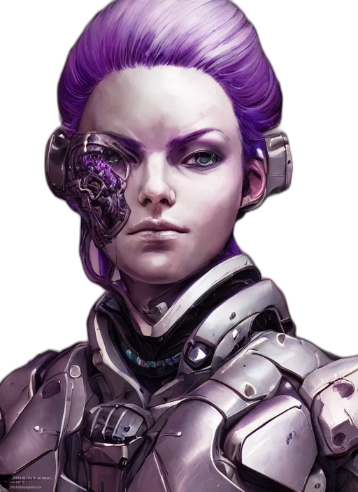 robot, face, staff, mask, cyberpunk, concept art, fantasy art, comic book art transparent PNG cut-out