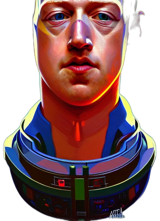 robot, face, mask, creature, cyberpunk, concept art, 3d render, photorealistic transparent PNG cut-out