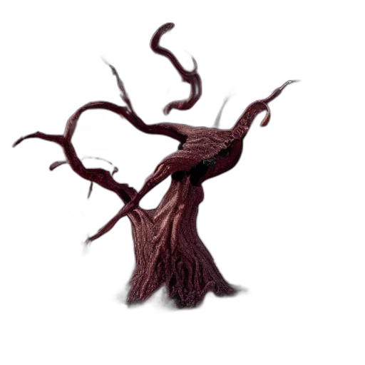 tree, creature, staff, crown, concept art, fantasy art, 3d render, pixel art transparent PNG cut-out