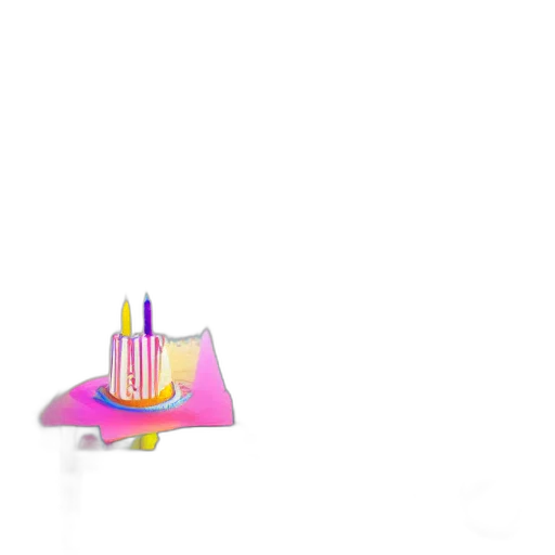 hat, crown, umbrella, jewelry, 3d render, vaporwave, concept art, pixel art transparent PNG cut-out