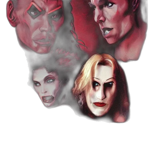 mask, face, comic book art, concept art, fantasy art, photorealistic, outer space, fire transparent PNG cut-out