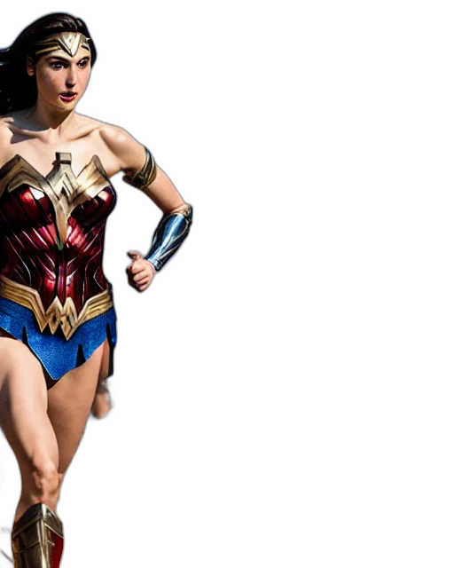 comic book art, concept art, gal, gadot transparent PNG cut-out